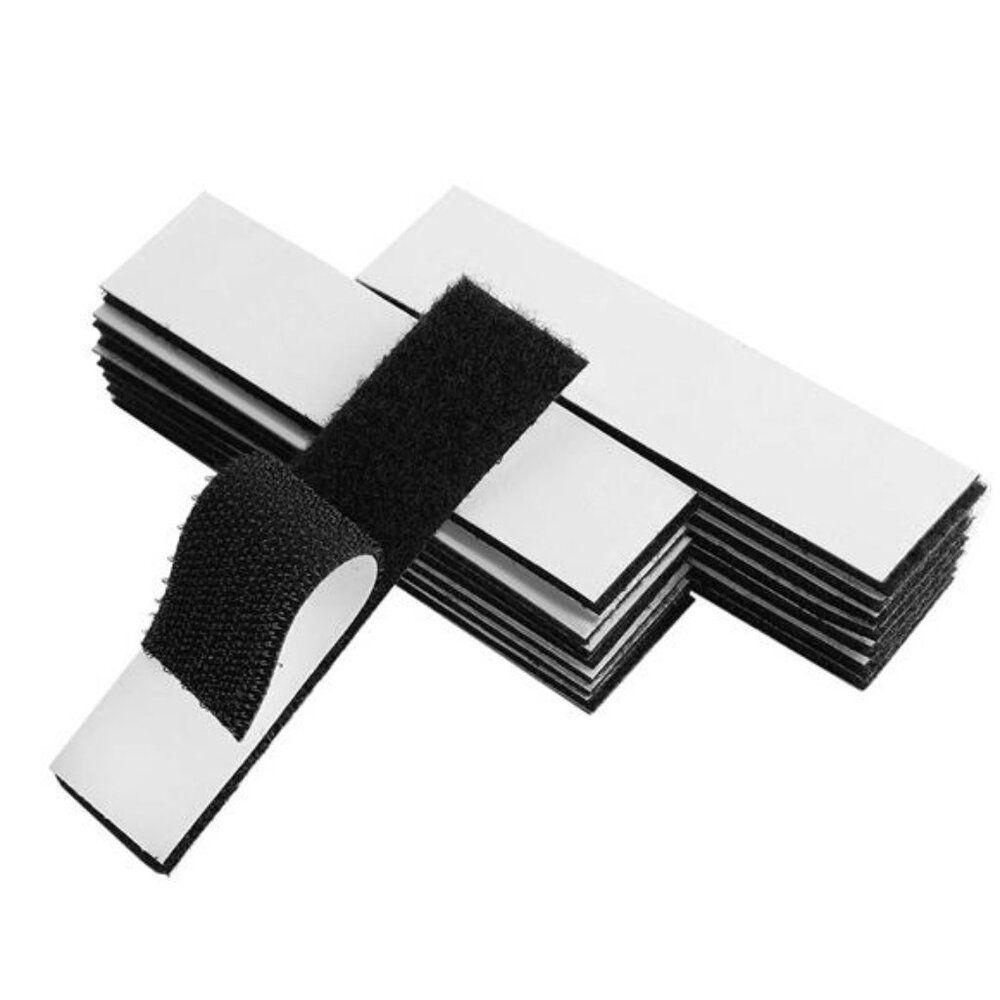 1x4 inch Hook‎ and Loop Strips with Adhesive 15 Sets, Strong Back Adhesive  Tape